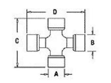180016228 Cross & Bearing Kit Fits Comer V Series: Type 60 CV