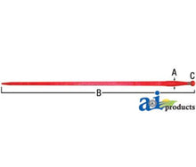 BP13849 Bale Point 1.3/8X49 w/Nut Fits Several