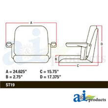 CS140-1V Complete Seat w/ Armrest Fits Several