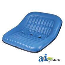 CS668-8V Pan Seat 19" Steel Blue Vinyl Fits Ford