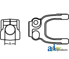 D558721 Yoke Implement Fits Drivelines