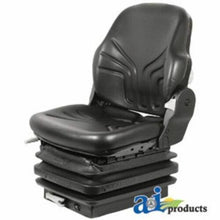 MSG85721V Seat, Mechanical Suspension; L/ Armrests, Black Vinyl