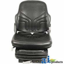 MSG85721V Seat, Mechanical Suspension; L/ Armrests, Black Vinyl