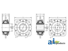 FD211REA Flanged Disc Bearing Fits Bearing & Seal