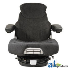 MSG95741GRC Grammer Seat Assembly, Charcoal Matrix Cloth, Black Vinyl Armrests