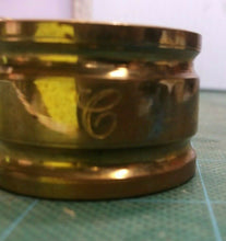 12 Gold Tone Napkin Rings With Case