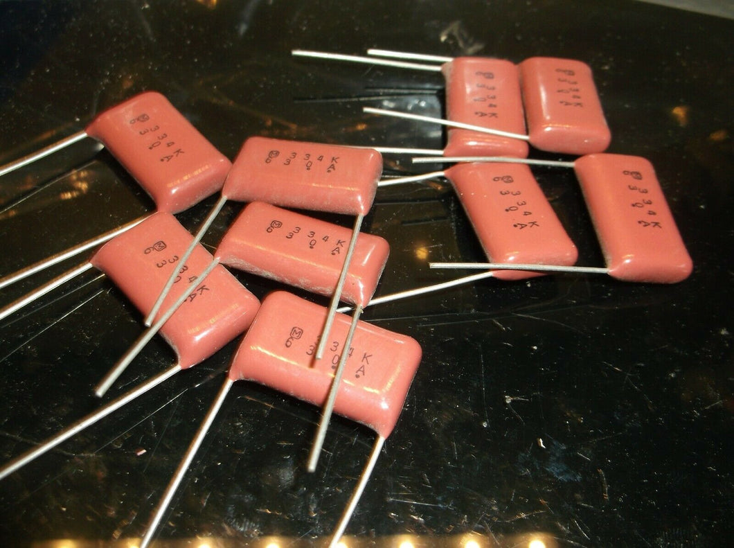 (9) Panasonic ECQ-E6334KF Capacitor EF6334-ND 334K .33UF 630VDC Metal Poly Cap