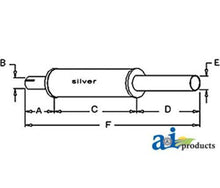 T42286 Muffler Fits Case