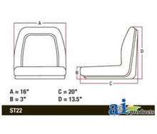VLD1590 Compact Seat Fits Several