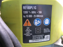 Ryobi Plunge Base Router 2 HP 10-Amp ElectrOnic Variable Speed RE180PL1G sn cs18504d743714