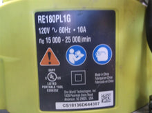 RE180PL1G Ryobi Plunge Base Router 2 HP 10-Amp Electronic Variable Speed SN# CS18136D644387