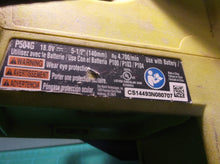 P504G Ryobi 18V Cordless 5-1/2" Circular Saw Tool Only SN# CS14493N080707