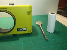 Wood/Metal Door Lock Install Tool W Drill Bit & both Hole saws see photo A99DLK4