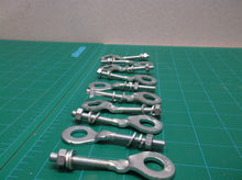 Lot Of 10 Threaded Off Set Threaded Eyelet With Nuts & Washers