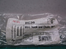 New In Factory Package Lithonia Lighting HC36 Wire Hook And Chain 36"