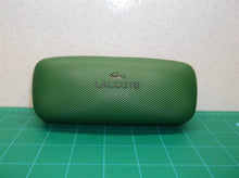 Lacoste Crocodile Logo Green Hard Clamshell Eyeglass Glasses Case w/Micro Fiber