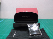 Salvatore Ferragamo Large Smooth Black Sunglass Case Box Pouch & Cleaning Cloth