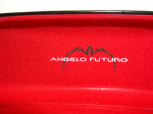 Black Angelo Futuro Hard Eye Glass Case With Cleaning Cloth