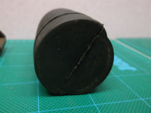 Set Of 2 Black Ribbed Rubber Foot Pegs