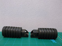 Set Of 2 Black Ribbed Rubber Foot Pegs