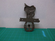 Cast Saddle Welcome Wall Hanger With Hook