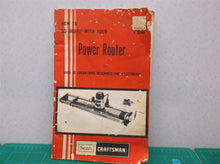Craftsman Router Part No. 92948 How To do more With Your Power Router book Only