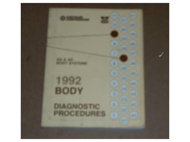 1992 Chrysler AA & AS Body Diagnostic Service Manual