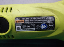 Ryobi AG454 Angle Grinder - No Guard/Handle/Wrench Or Nuts SN: HR19225D006615