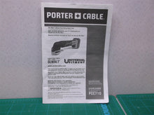 Porter-Cable 20V MAX Li-Ion Oscillating Tool PCC710 Manual Only