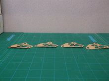 (4) 3 Bolt Hole Paper Gasket ~45.5mm x 74.6mm For Chinese ATV Dirt Bike Go Kart