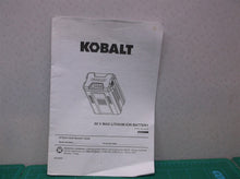 Kobalt KB 280-06 Battery Manual Only
