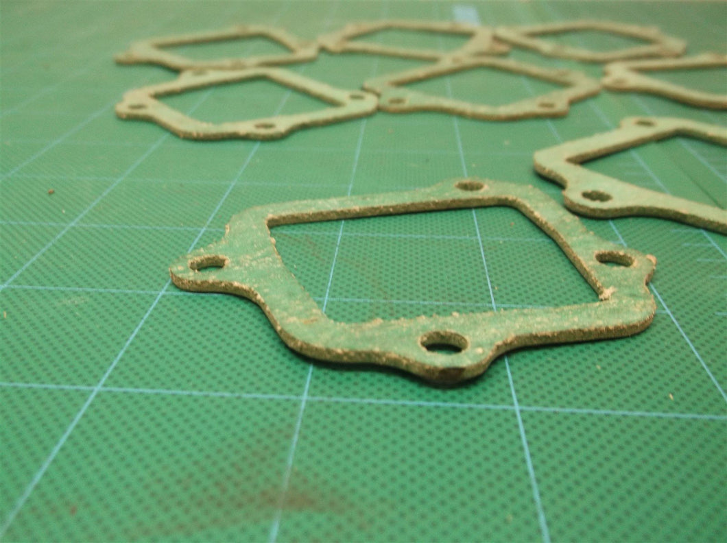 (8) 4 Bolt Green Square Gaskets Center Hole ~43.8x49.5MM Chinese ATV Dirt Bike