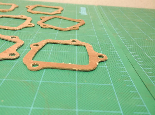 (8) 4 Bolt Hole Red Square Gaskets Center Hole ~49x43.5MM Chinese ATV Dirt Bike