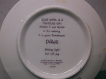 Enesco Corporation 1991 Precious Moments Plate With Name & Stand DAWN