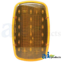 WL18A Light Amber Safety Flash 6" X 4", Magnetic Base, Battery Operated