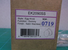 Copper Creek EK2090SS Egg Dummy Door Knob, Satin Stainless 0719