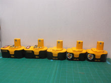 Lot Of 5 Ryobi Nicad Batteries For Cores Or Salvage 3-14.4V 2-18.0V