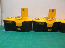 Lot Of 5 Ryobi Nicad Batteries For Cores Or Salvage 3-14.4V 2-18.0V