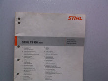 TS400 Stihl Cut Off Saw Workshop Manual