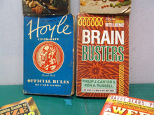 Lot Of 6 Books- Cookbooks and Brain Games