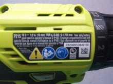 Ryobi P215 18-Volt ONE+ Lithium-Ion Cordless 1/2 in Drill Bare Tool sn cs19291db20100