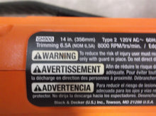 Black And Decker GH900 14-Inch 6.5-Amp Electric String Trimmer / Edger 38x8x12