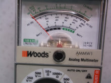 Woods AMMW1 Handheld Analog Multimeter AC DC mA Ohms Battery