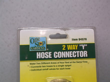2 Way Y Hose Connector Two Way Metal Garden Shutoff Valve Brass New