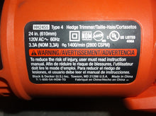 HH2455 Black & Decker 24" 120V Electric Hedge Hog Trimmer W/ Rotating Handle 46x7x7