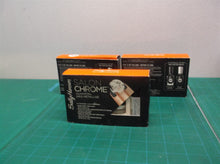(3) Sally Hansen Salon Chrome 5 Piece Gel Nail Polish Kit Gunmetal Gris Metallise