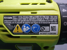 Ryobi One + P215VN Cordless 18v 2Speed 1/2" Drill Driver sn nc20271n290289