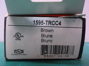 Brown GFCI Outlet Receptacle Tamper Resistant Pass & Seymour 1595-TRCC4