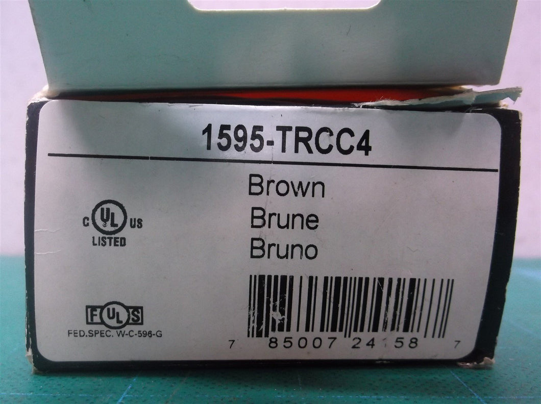 Brown GFCI Outlet Receptacle Tamper Resistant Pass & Seymour 1595-TRCC4
