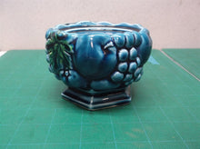 Blue Cermanic Fruit Bowl Candle Holder